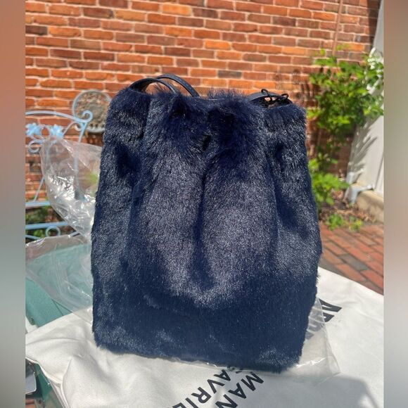 Mansur Gavriel Faux Fur Bucket Bag NWT - Picture 8 of 16